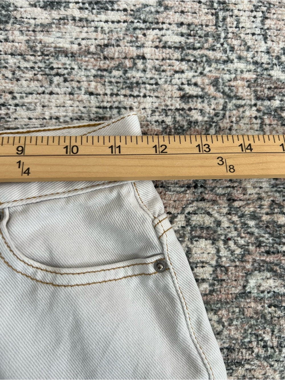 PacSun Two Tone Colorblock Straight Leg Jeans Raw Hem Womens 0 100% Cotton - Picture 9 of 14